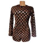 Sparkly Sequin Party Clubwear Romper Jumpsuit
