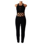Casual Sleeveless Open Tummy Jumpsuit