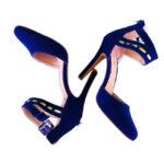 Blue Pointed Toe High Heels