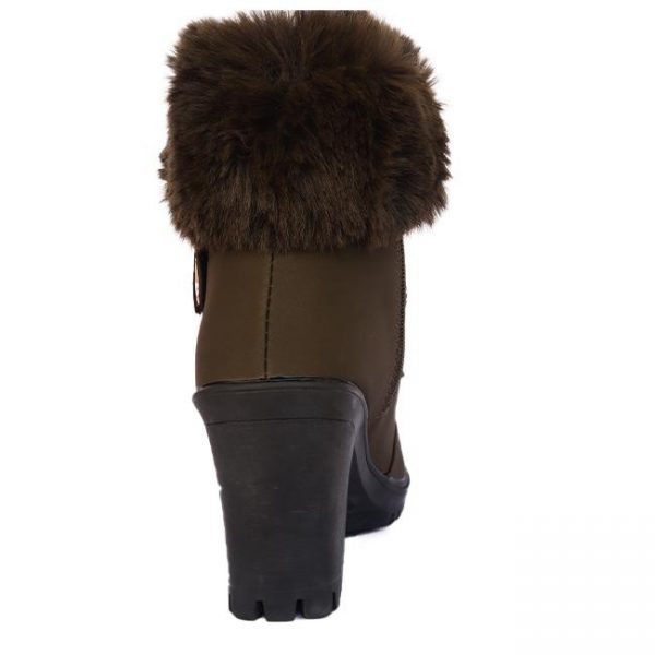 Fluffy Casual Laced Ankle Boots - Image 3