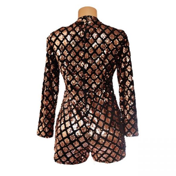 Sparkly Sequin Party Clubwear Romper Jumpsuit - Image 3