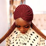 Long Back cornrows Braided Wig BNJ016