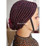 Short Back cornrows Braided Wig BNJ002