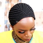 Short Back cornrows Braided Wig BNJ004