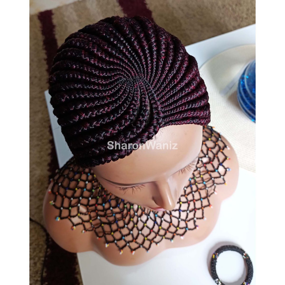 Short Back cornrows Braided Wig BNJ002 - Image 4
