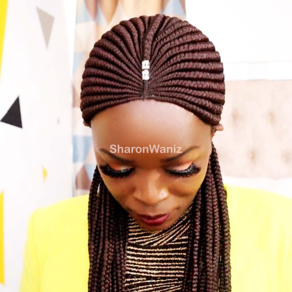 Long Back cornrows Braided Wig BNJ005 - Image 3