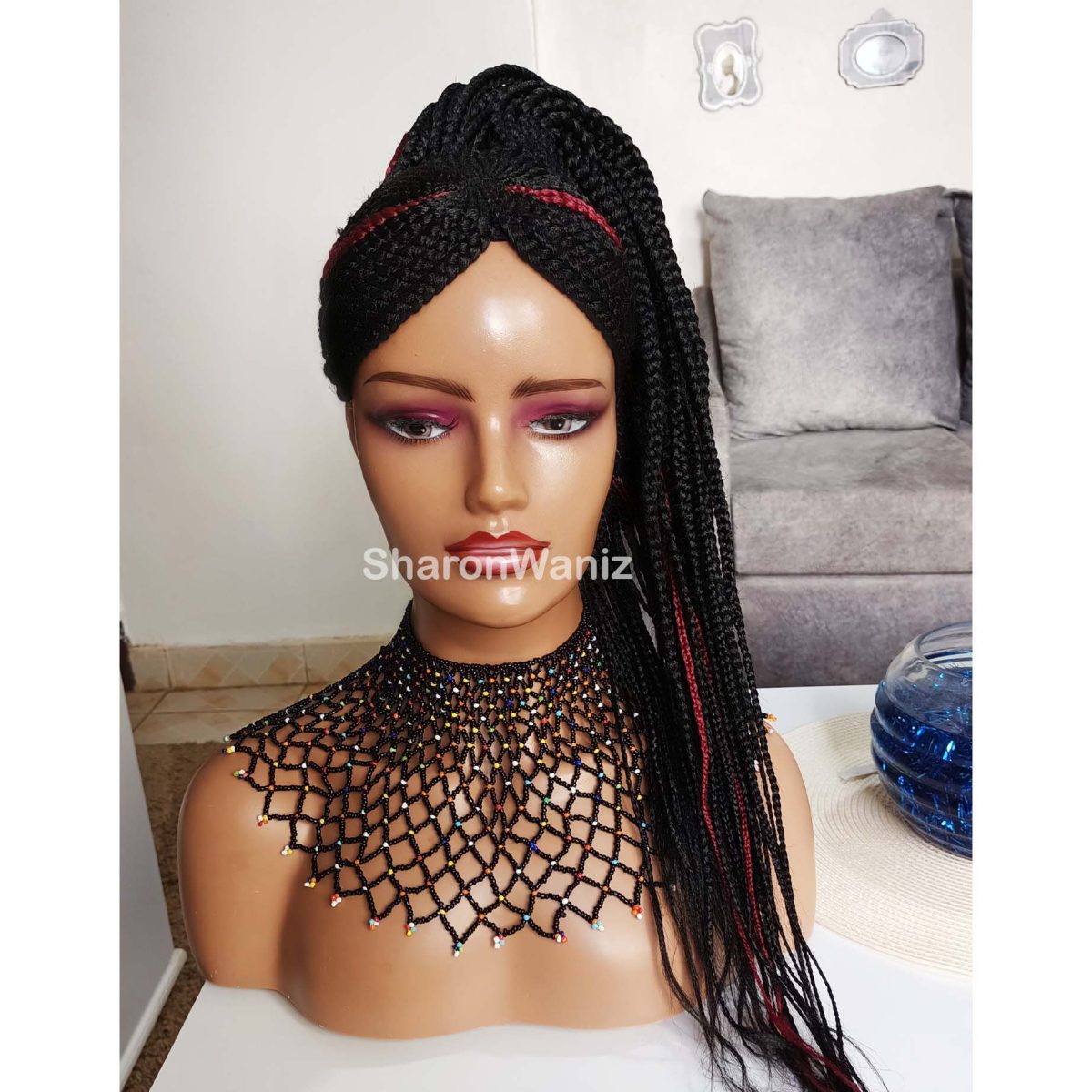 Long Ponytail Braided Wig BCA001 - Image 4