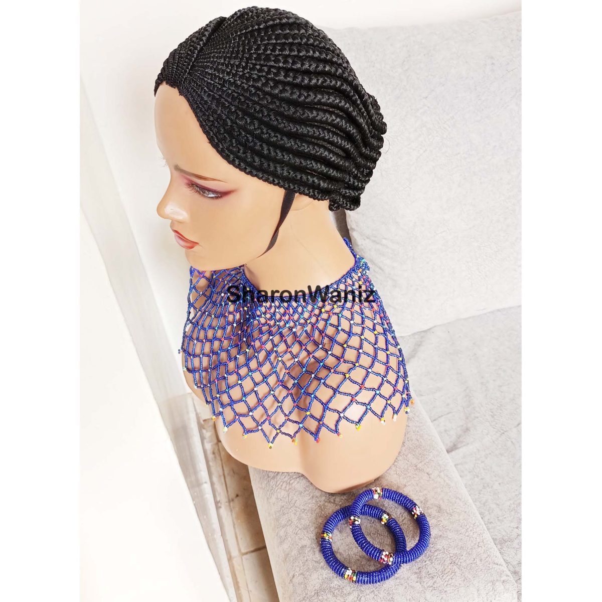 Short Back cornrows Braided Wig BNJ004 - Image 4