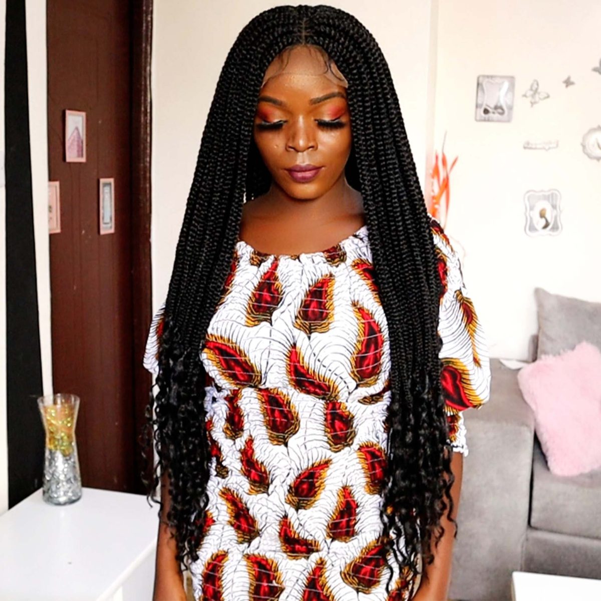 Extra Long Individual Braided Wig BGR030 - Image 3