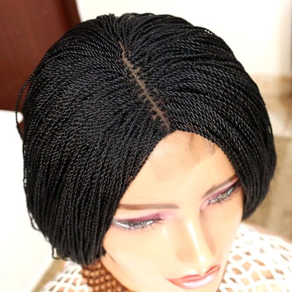 Short Shoulder Length Twist Wig TGR002 - Image 4
