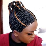 Short Top bun Braided Wig BCA050