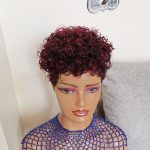 Short Afro Mohawk cornrows Braided Wig CCA003