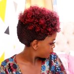 Short Afro Mohawk cornrows Braided Wig CCA016