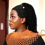 Back cornrows Twisted Braided Wig BRC039
