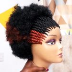 Back Afro Front Braided Wig CGN013