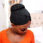 Short Top bun Braided Wig BCA019