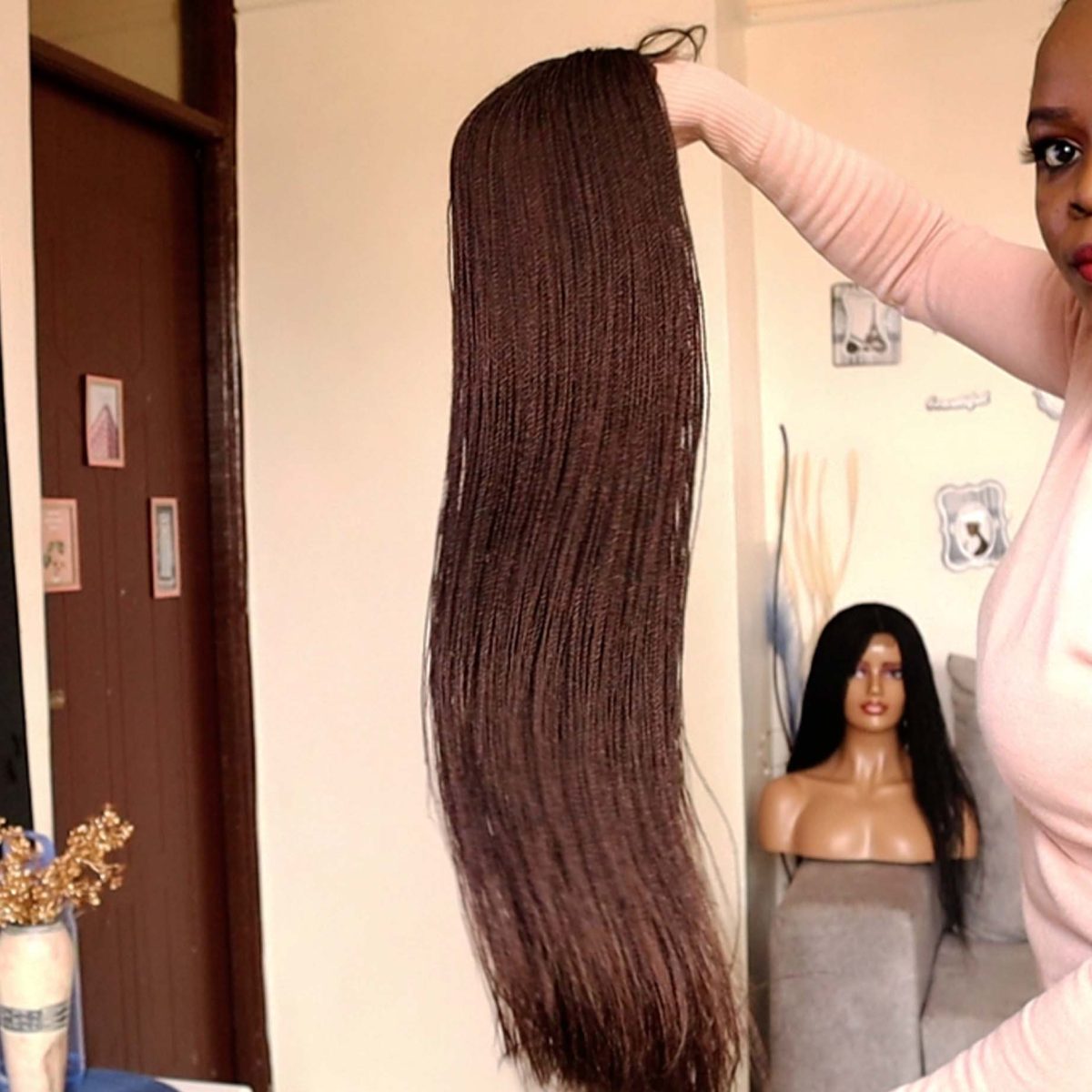 Extra Long Waist Length Twist Wig TGR008 - Image 4