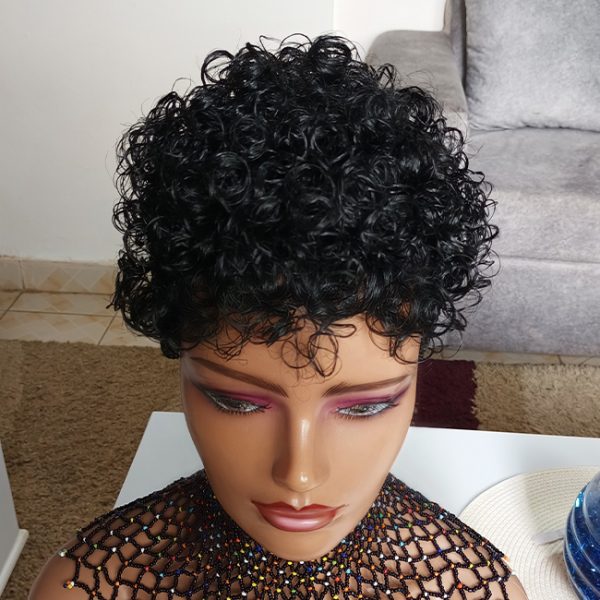 Short Afro Mohawk cornrows Braided Wig CCA001 - Image 4