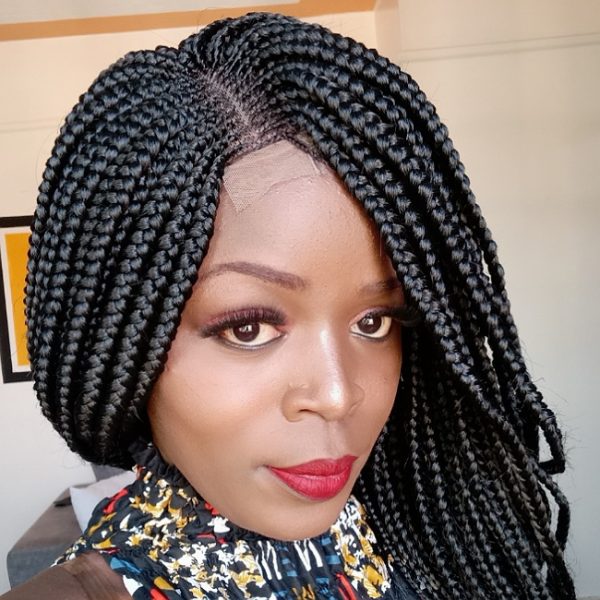 Lace Closure Box Braids Wig - Image 5