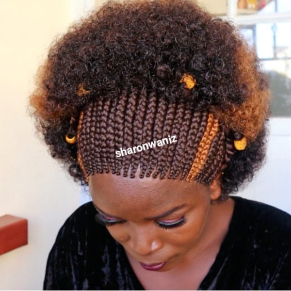 Front Braided Back Afro Color 33 & 30 CGN - Image 6