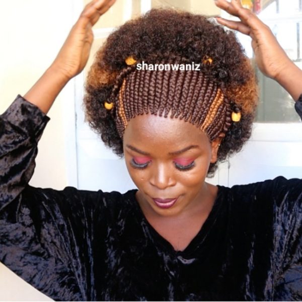 Front Braided Back Afro Color 33 & 30 CGN - Image 4