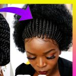 Back Afro Front Braided Wig CGN029