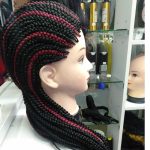 Back cornrows Braided Wig BCA061