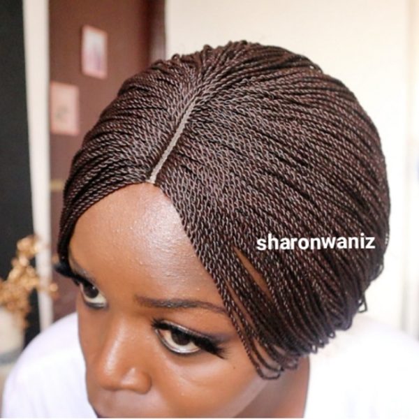 Short Shoulder length Twisted Wig TGRCl033 - Image 7
