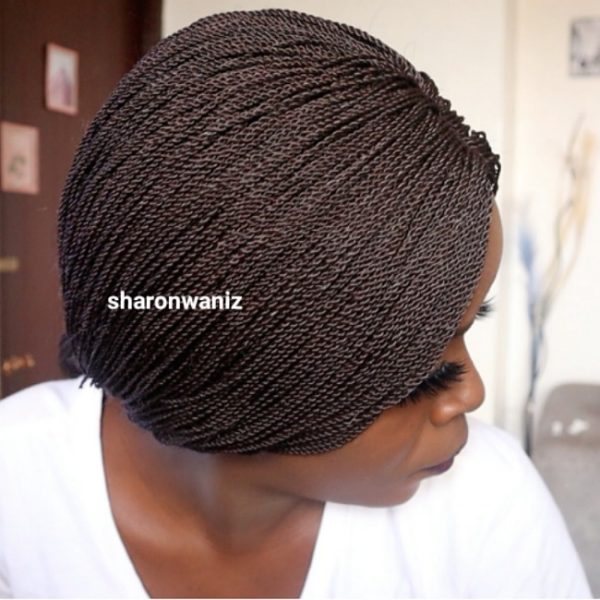 Short Shoulder length Twisted Wig TGRCl033 - Image 4