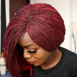 Burgundy Short Shoulder Length Twist Wig TGR017