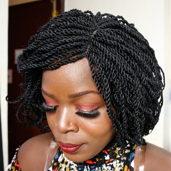Short Kinky Twisted Wig - Image 9