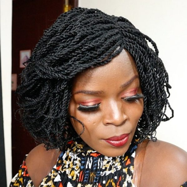 Short Kinky Twisted Wig - Image 5