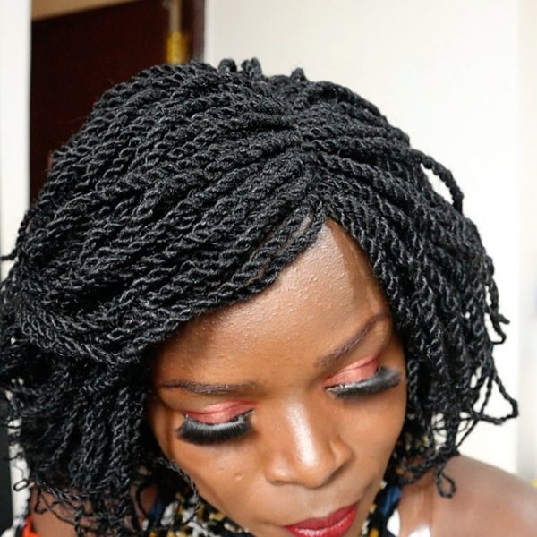 Short Kinky Twisted Wig - Image 4