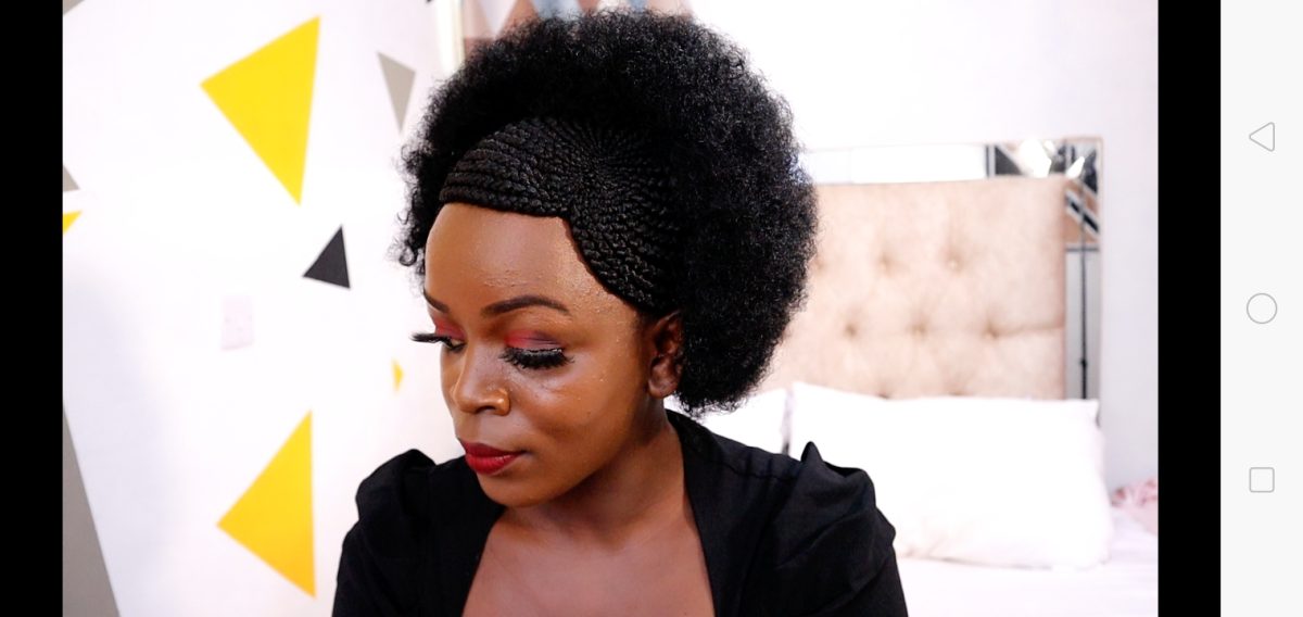 Back Afro Front Braided W-Wig CCA019 - Image 6