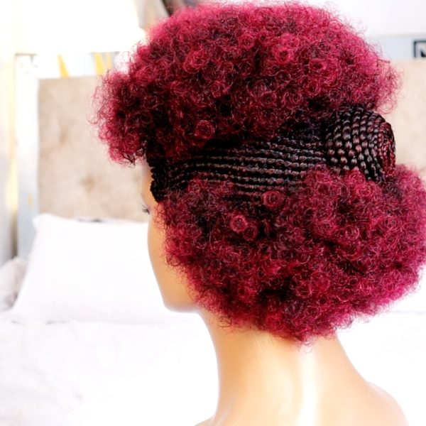 Short Side  Braided Afro Wig CCA021 - Image 7