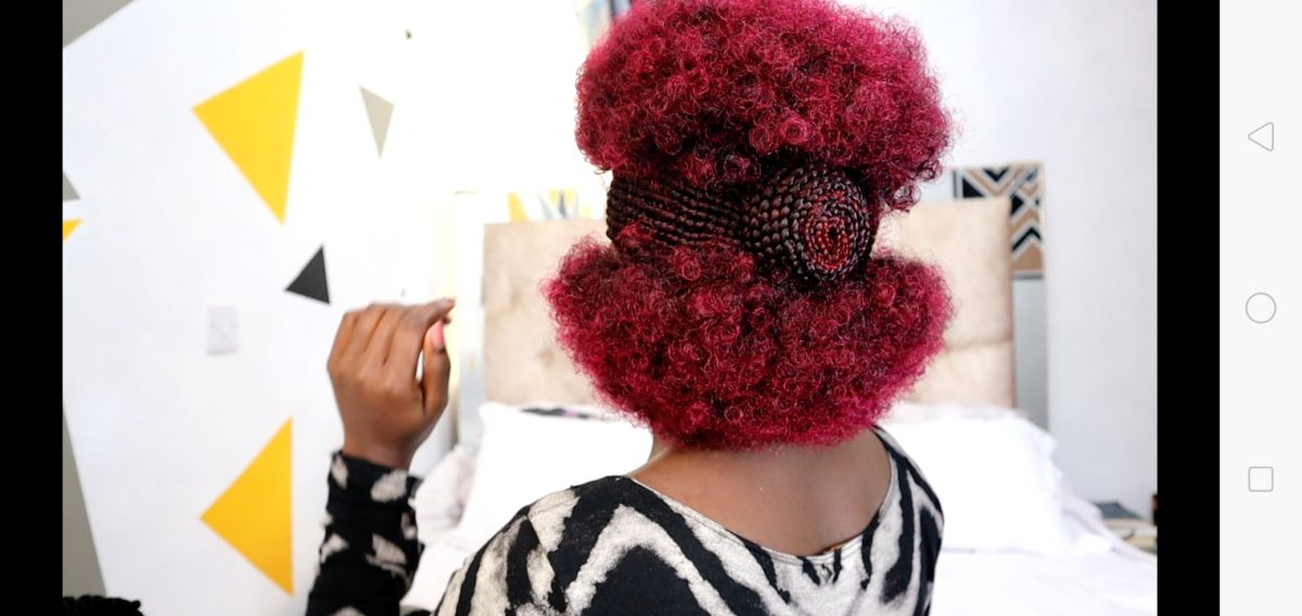 Short Side  Braided Afro Wig CCA021 - Image 5