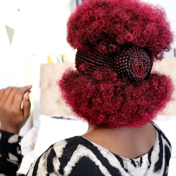 Short Side  Braided Afro Wig CCA021