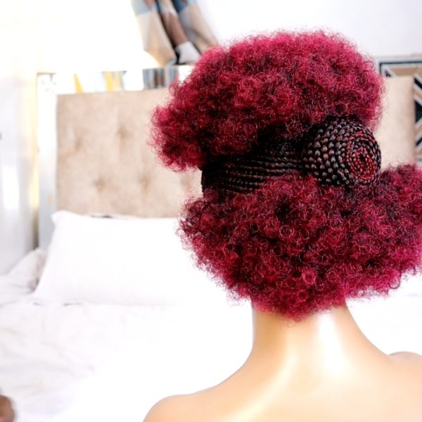 Short Side  Braided Afro Wig CCA021 - Image 6